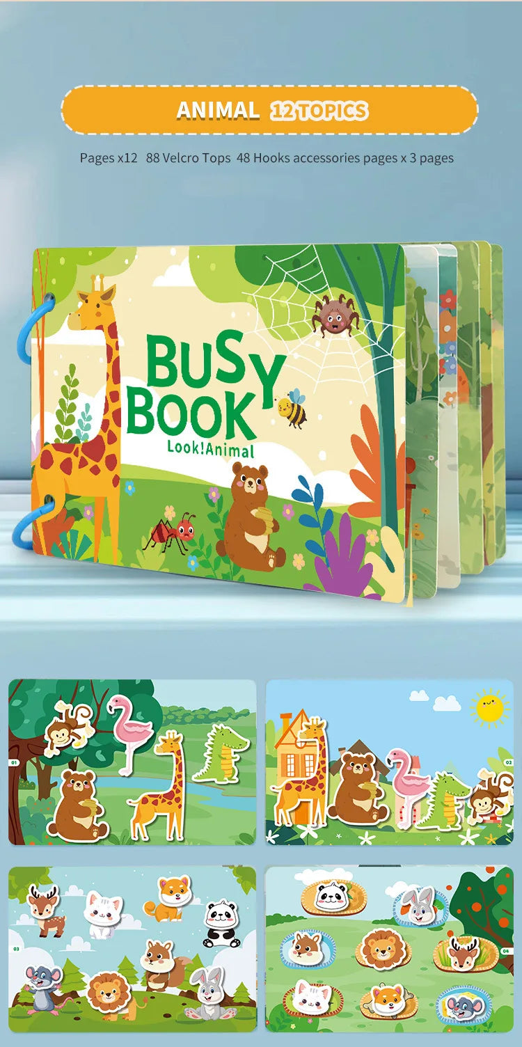 Busy Book for Toddlers Ages 2-6