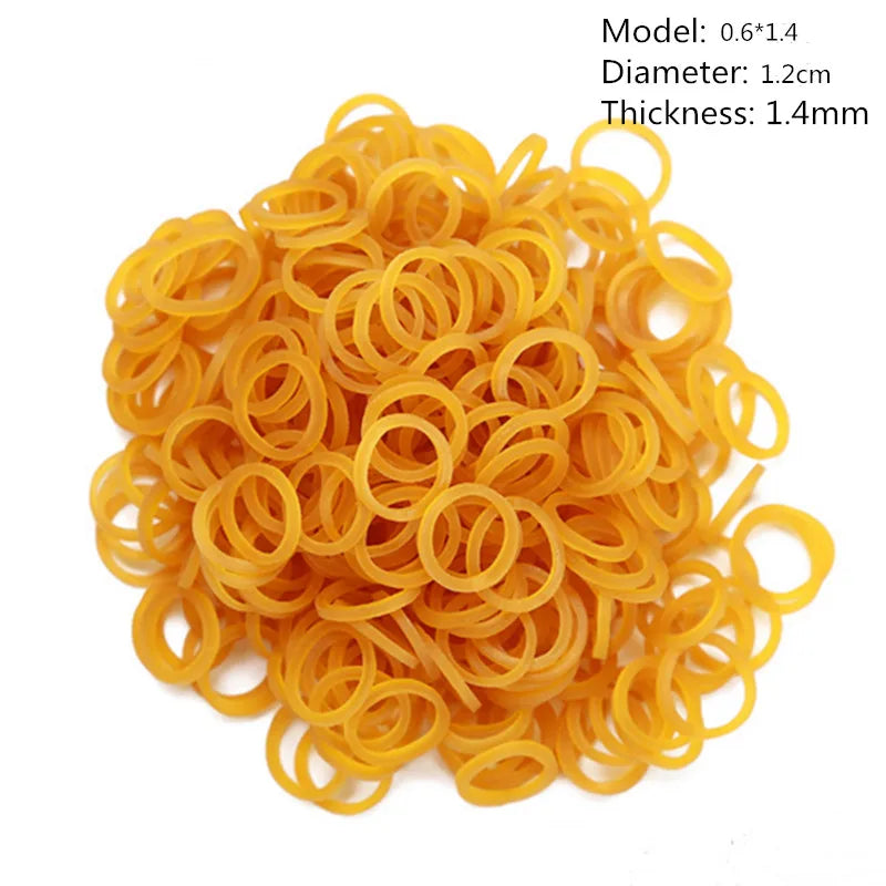 100 Pcs Various size Elastic Rubber Bands