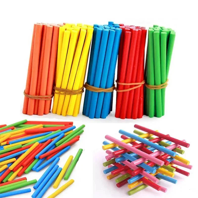 Colorful Counting Sticks for Kids