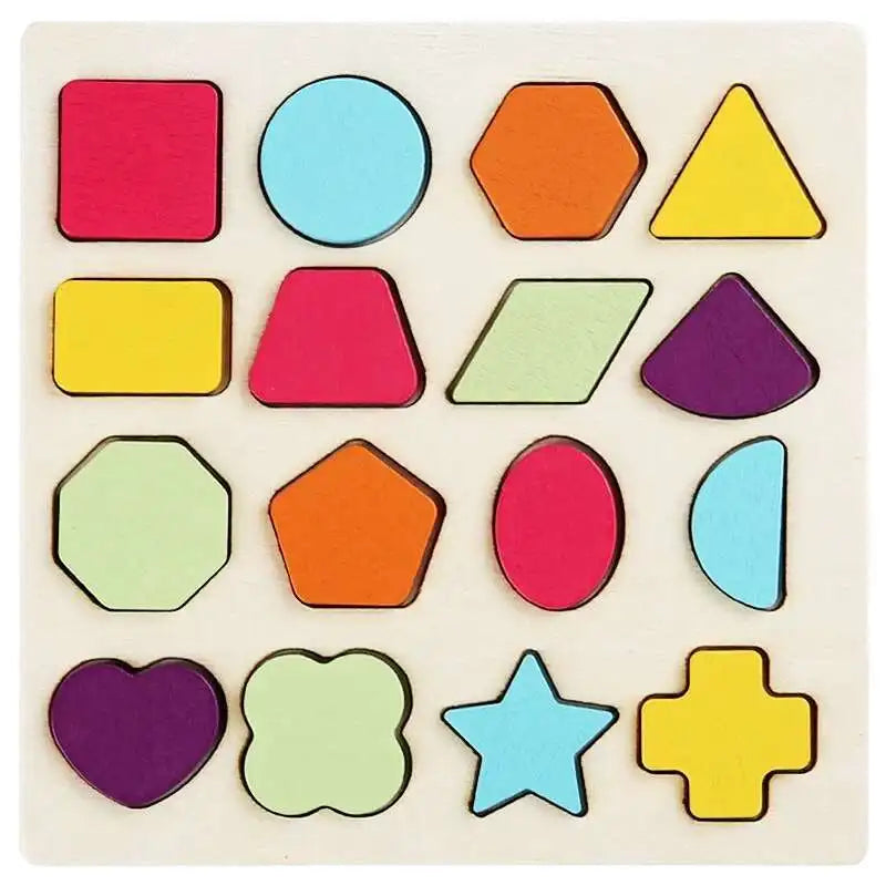 Letter Numbers Wooden Puzzle