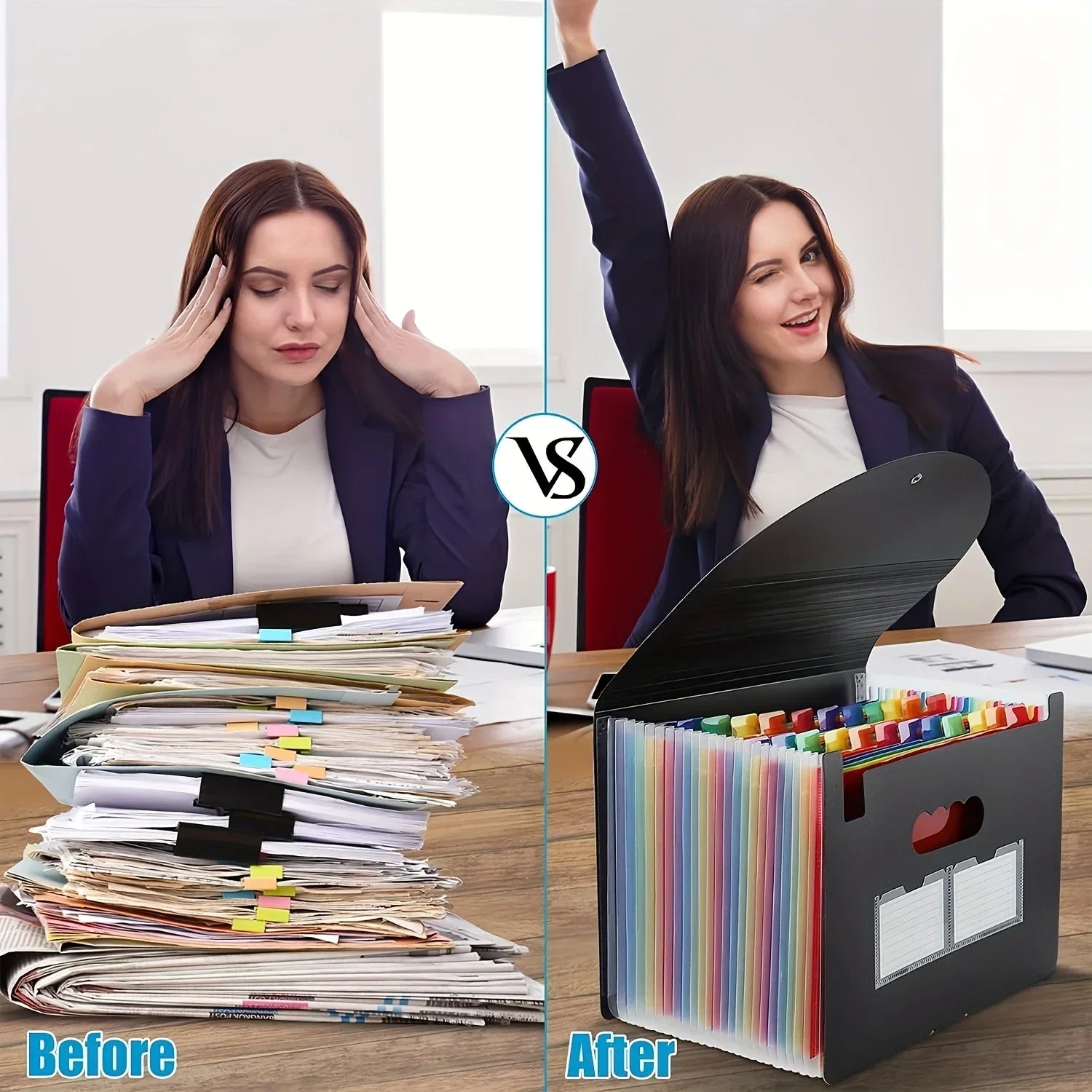 Plastic Accordion Folder Storage Bag