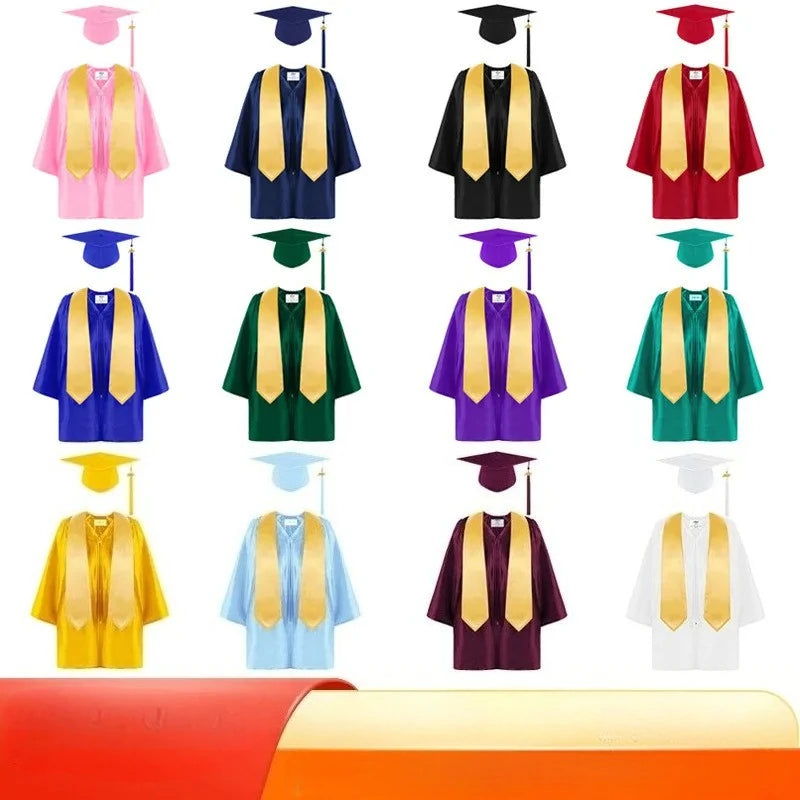 Kids Graduation Gown Cap