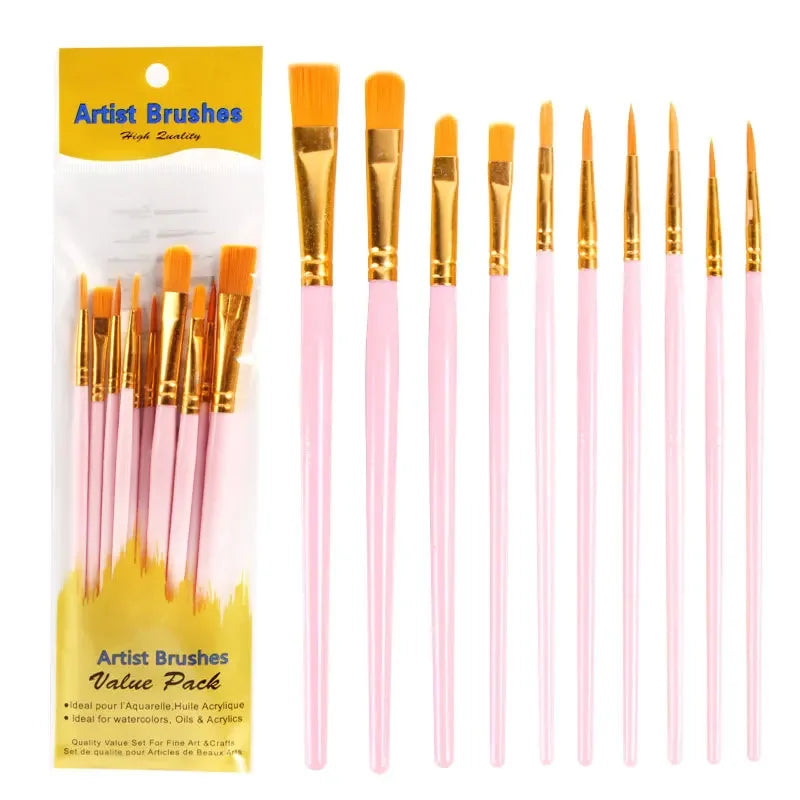 10Pcs/Set Multi-functional Watercolor Brush Set