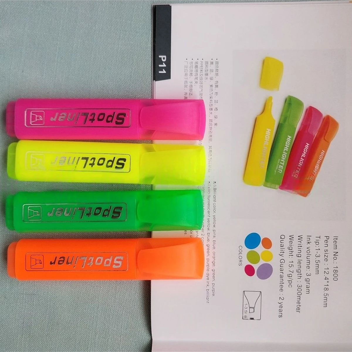 4/6pcs Pastel Color Macaron Highlighter Marker