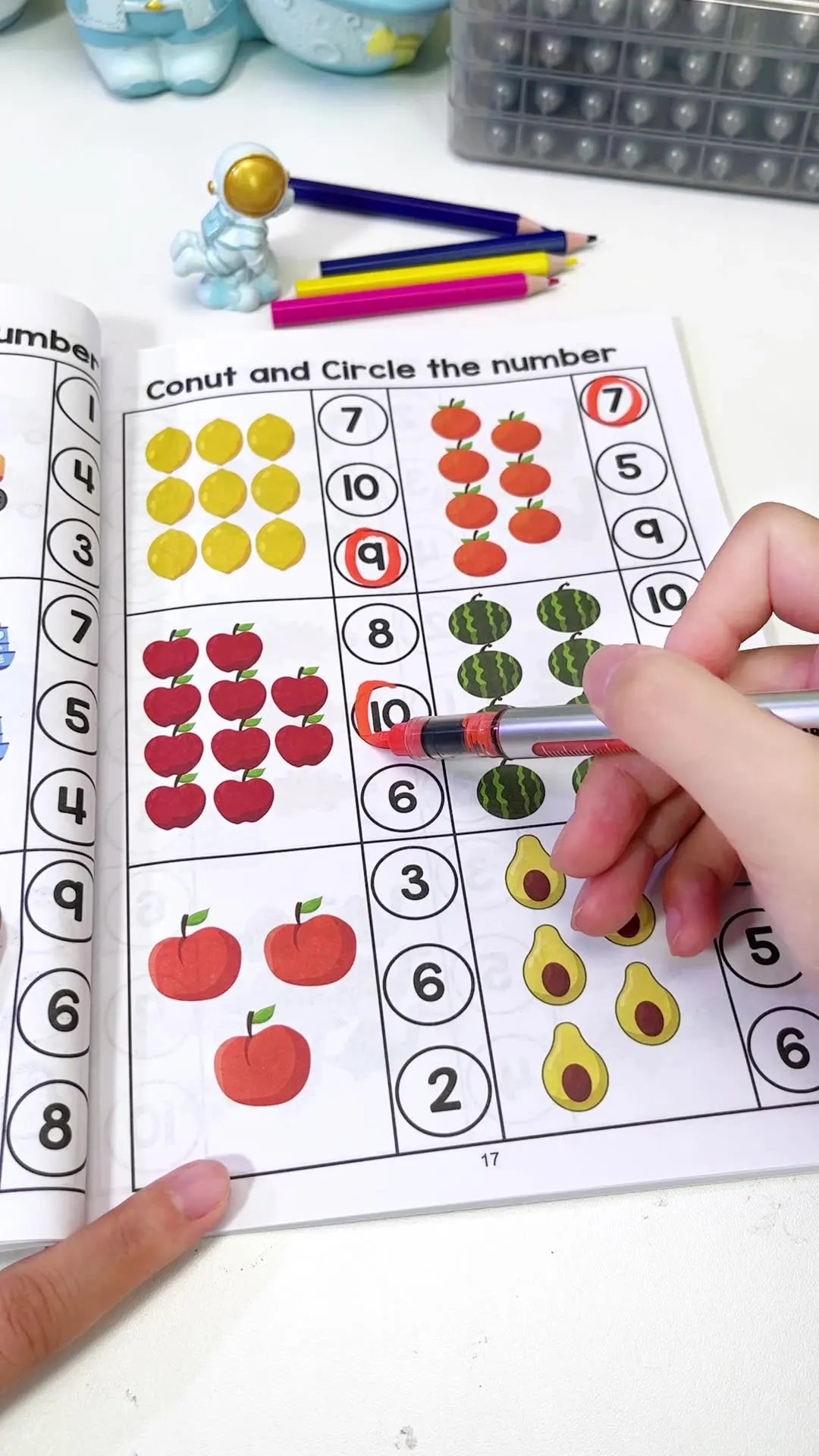 Interactive Preschool Math Workbook