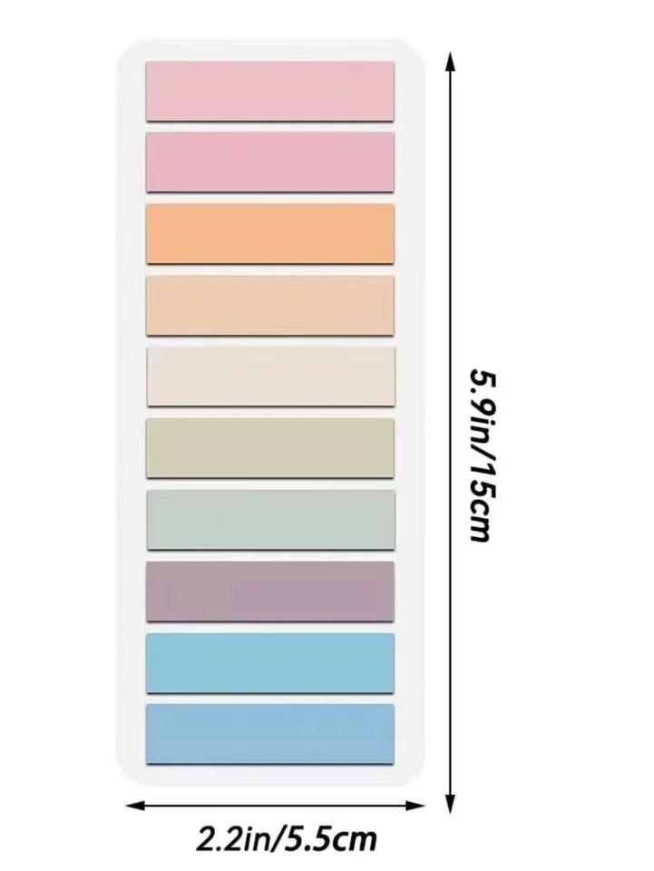 200 Sheets Transparent Sticky Note Index Tabs