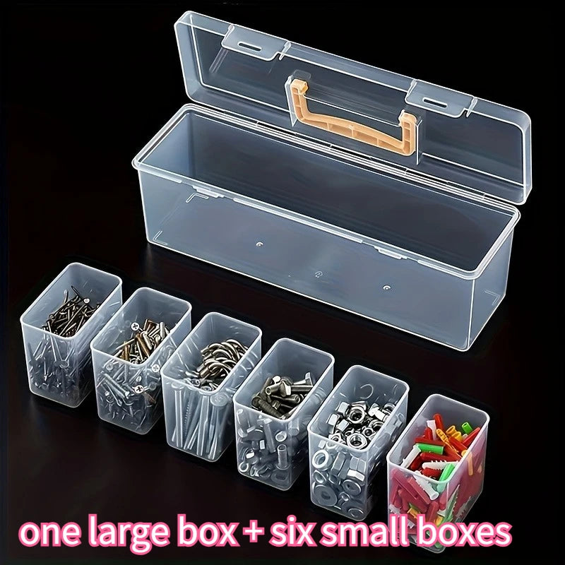 Clear Plastic Compartmentalized Organizer Box