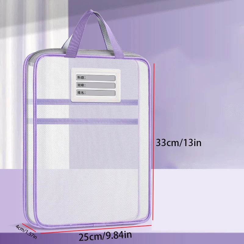 A4 Stationery Storage Bag Double-layer