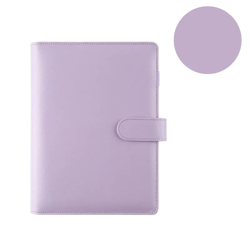 Macaroon Color A6/A5 PU Leather DIY Binder Notebook Cover