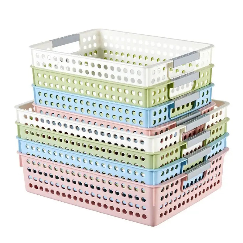 Large Hollow out round Hole Plastic Storage Basket