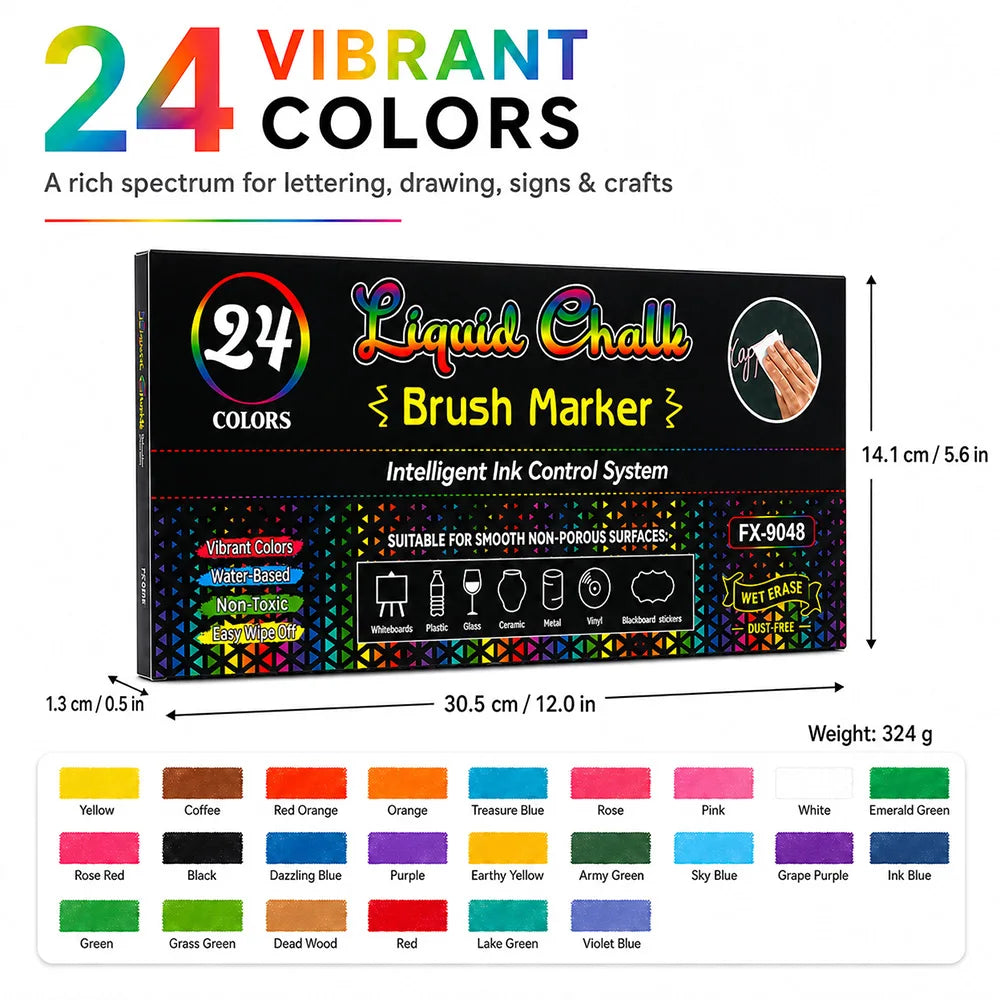 8/12/24 Colors Liquid Chalk Marker Set