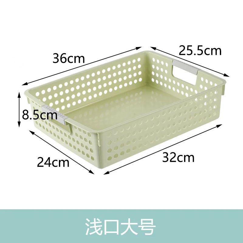 Large Hollow out round Hole Plastic Storage Basket