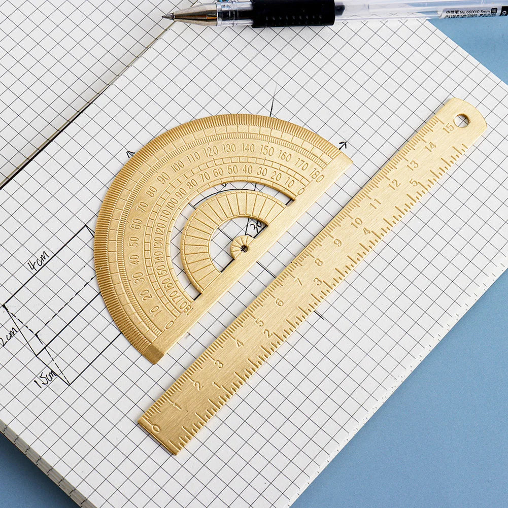 Creative Metal Brass Math Utensils