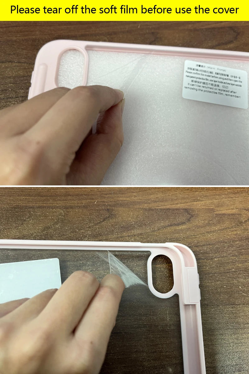 For iPad 10th Gen Case with Pen Holder Trifold