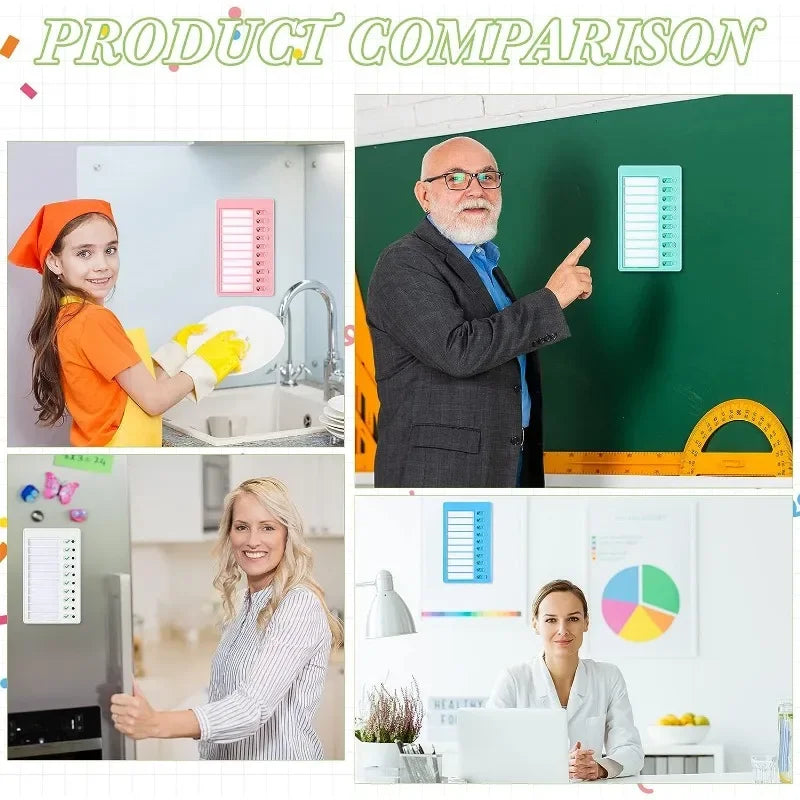 1Pcs Kids Chore Chart with 5Pcs