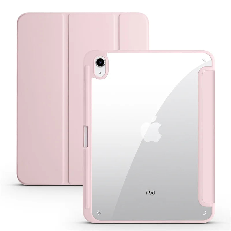 For iPad 10th Gen Case with Pen Holder Trifold