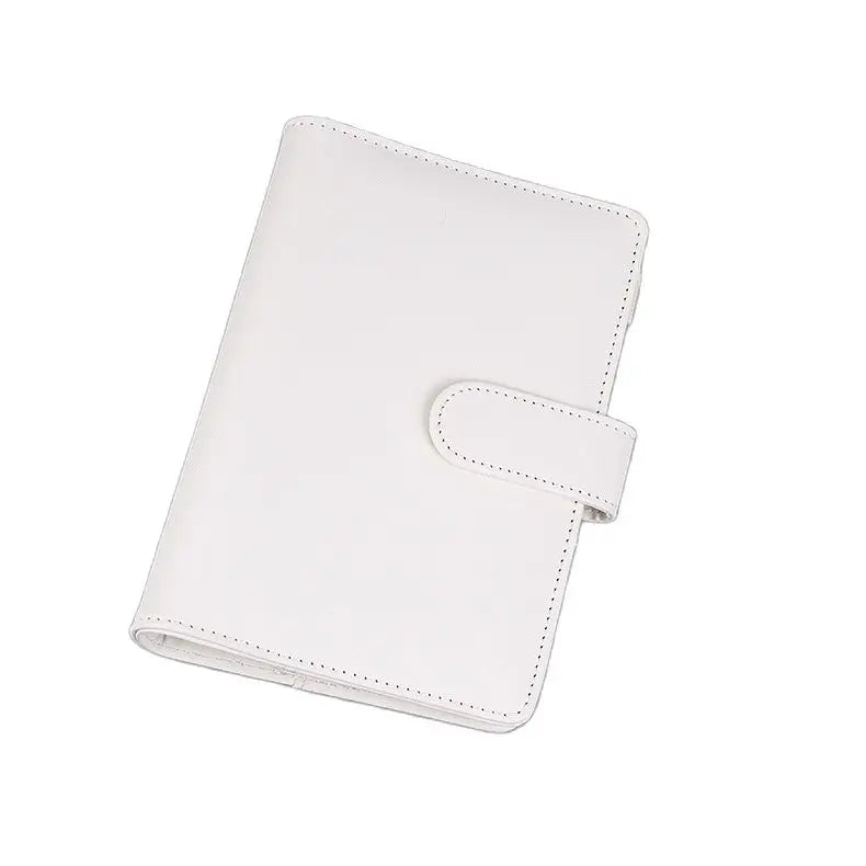Macaroon Color A6/A5 PU Leather DIY Binder Notebook Cover