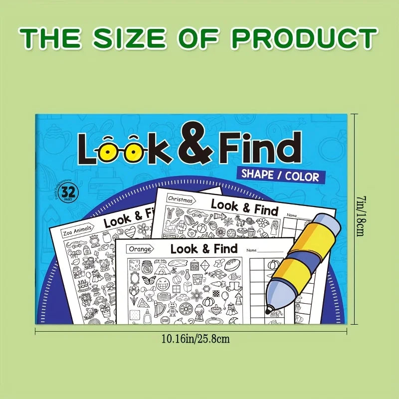 Children's Hidden Objects Coloring Book
