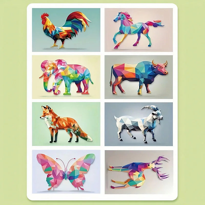 3D Animal Jigsaw Puzzle Stickers DIY