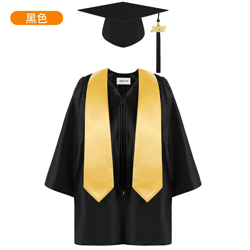 Kids Graduation Gown Cap