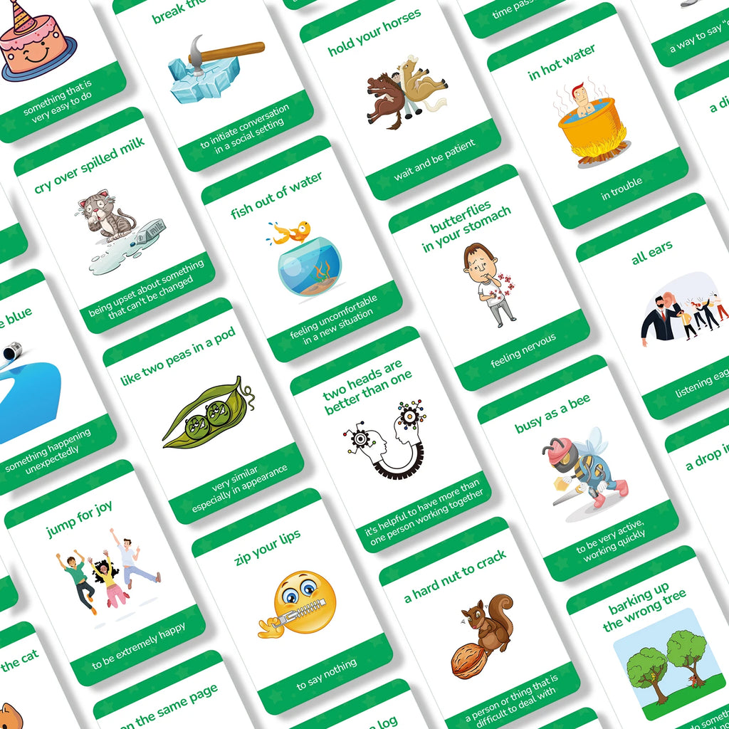 15pcs English Proverb Flashcards