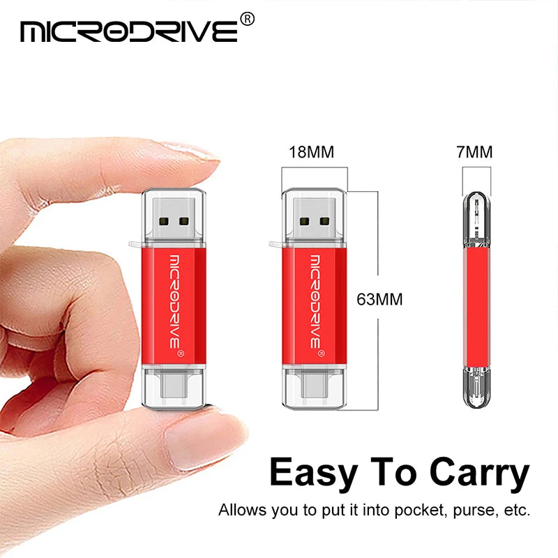 Pendrive Type C OTG USB Flash Drive
