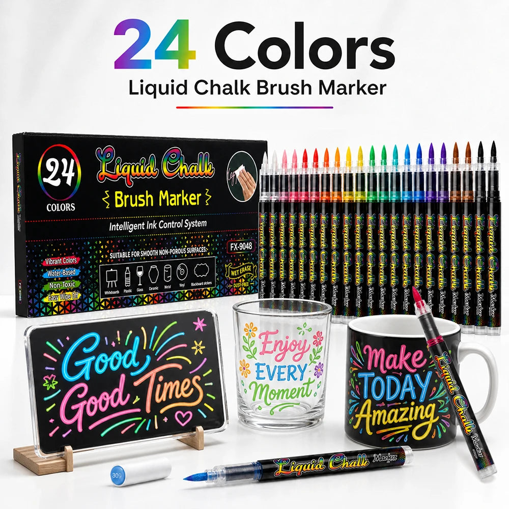 8/12/24 Colors Liquid Chalk Marker Set