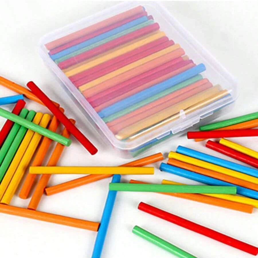 100pcs 8cm Wooden Counting Sticks