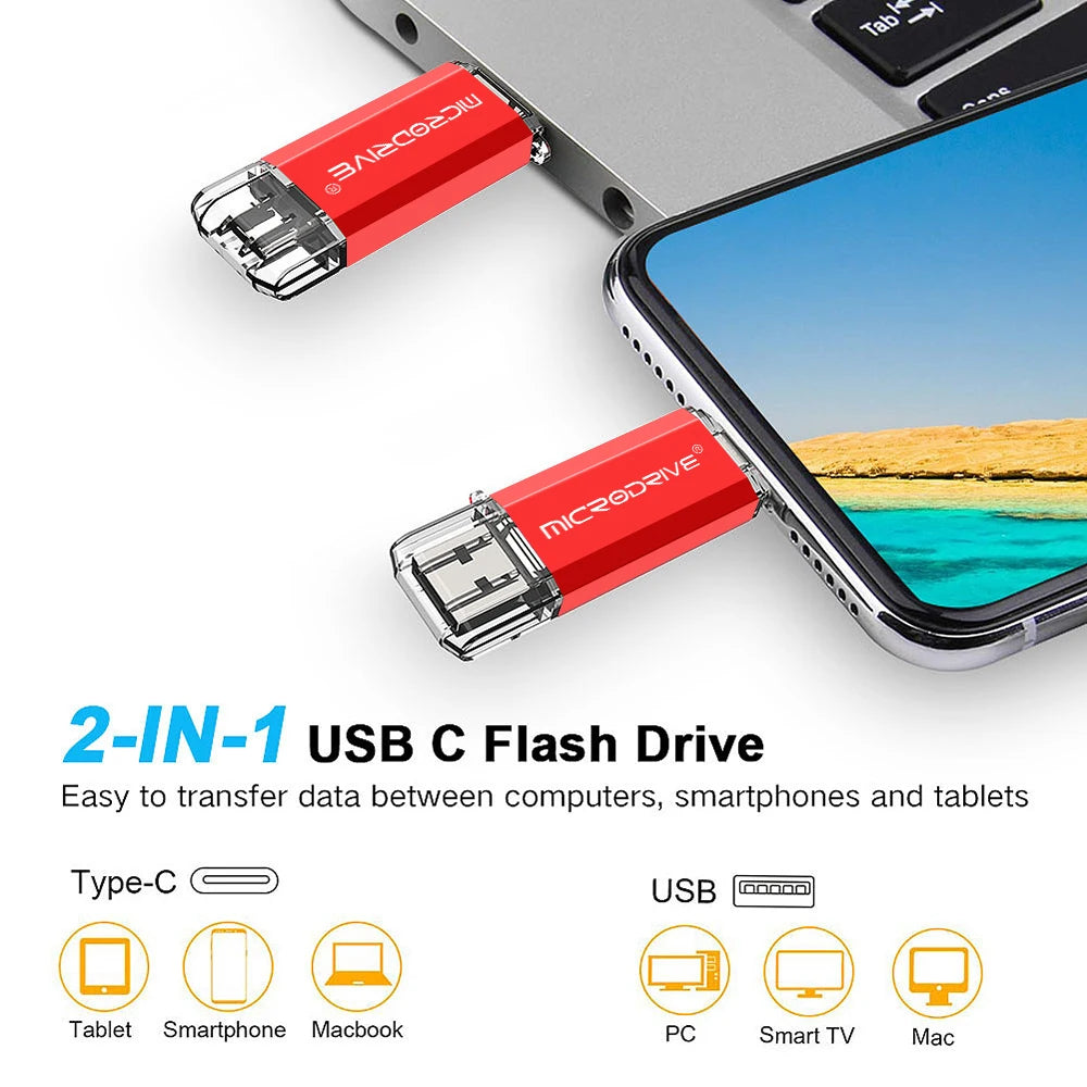 Pendrive Type C OTG USB Flash Drive
