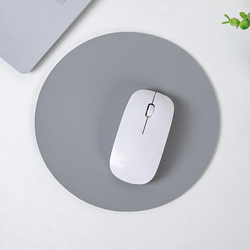 1pc Waterproof PU Leather Mouse Pad