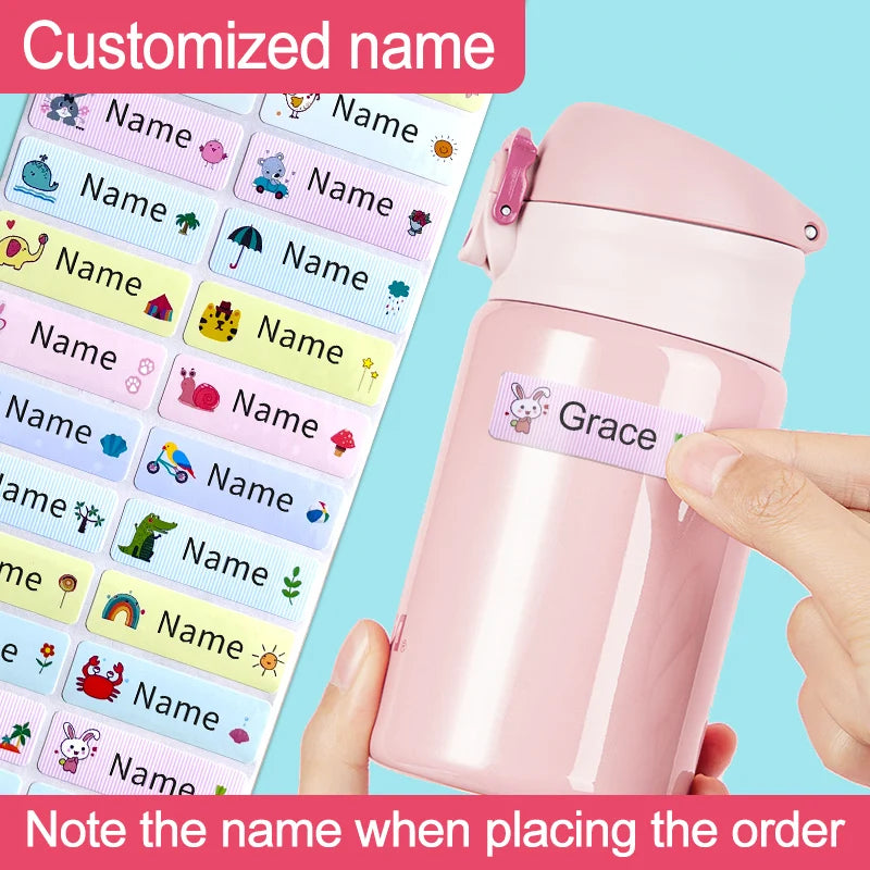 Customized Eco-Friendly Waterproof Name Stickers