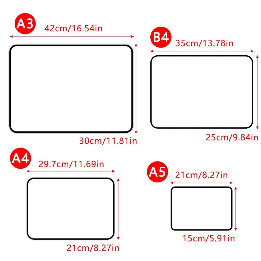 Double-Sided Dry Erase Writing Boards