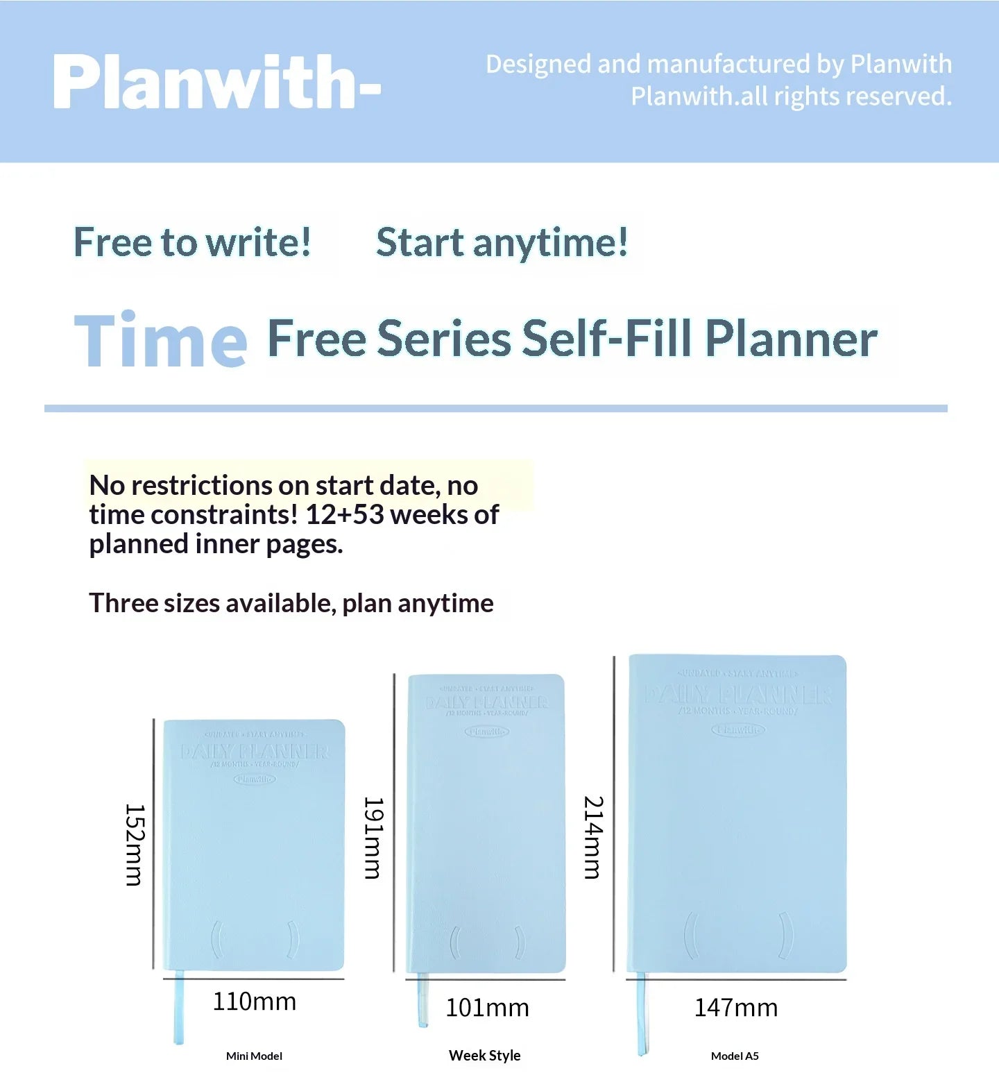 2026 Plan with Daily Agenda Weekly Plan Book