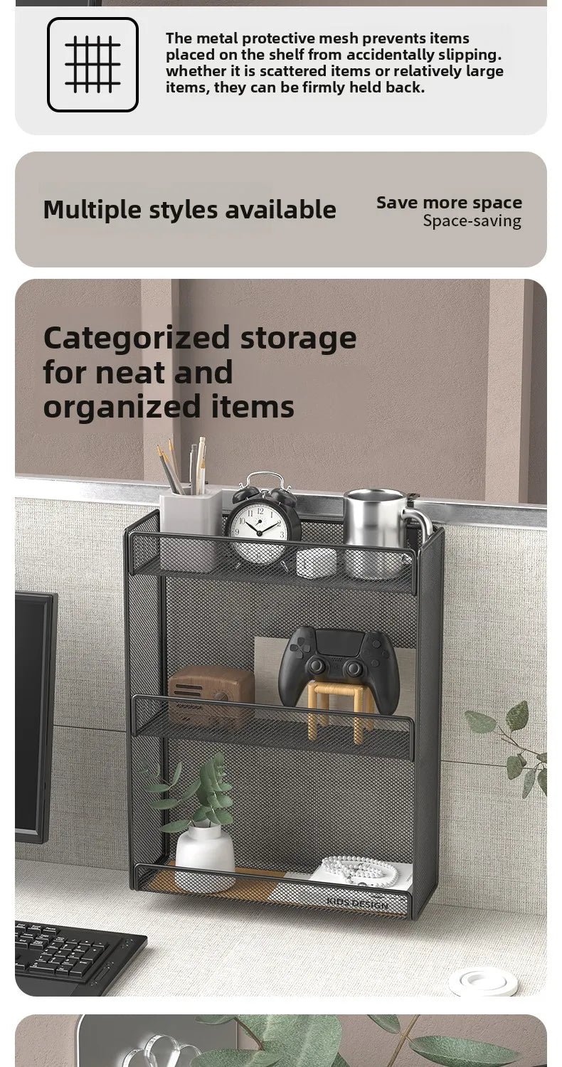 5 Pocket Mesh Hanging Wall File Organizer