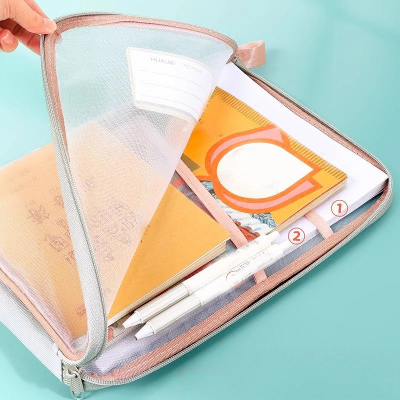 A4 Stationery Storage Bag Double-layer