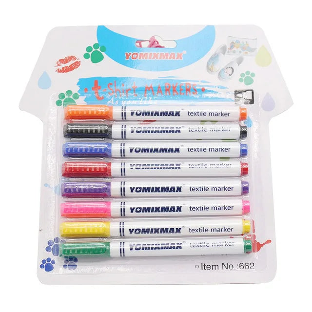 8 Colors Fabric Paint Markers