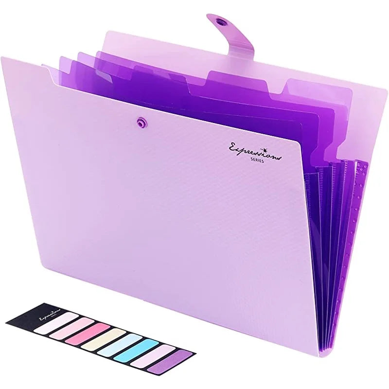 Expanding File Folder with 5 Pocket Folders