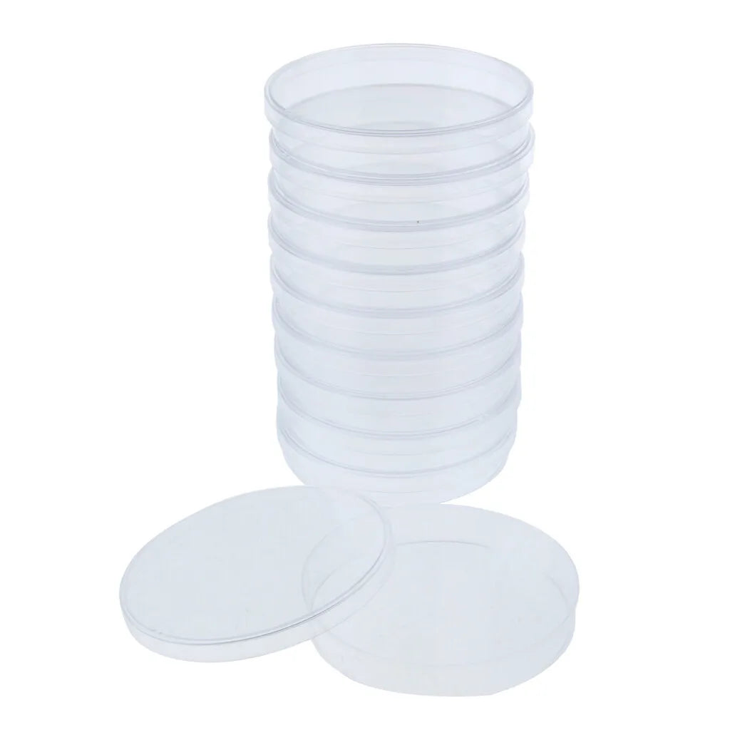 10pcs Plastic Petri Dishes