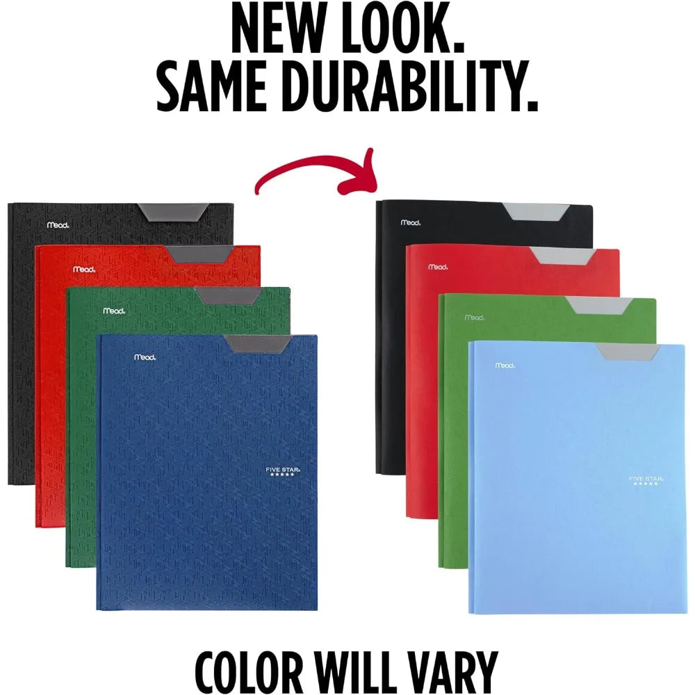 Plastic Folder with 2 Pockets Prong Fasteners