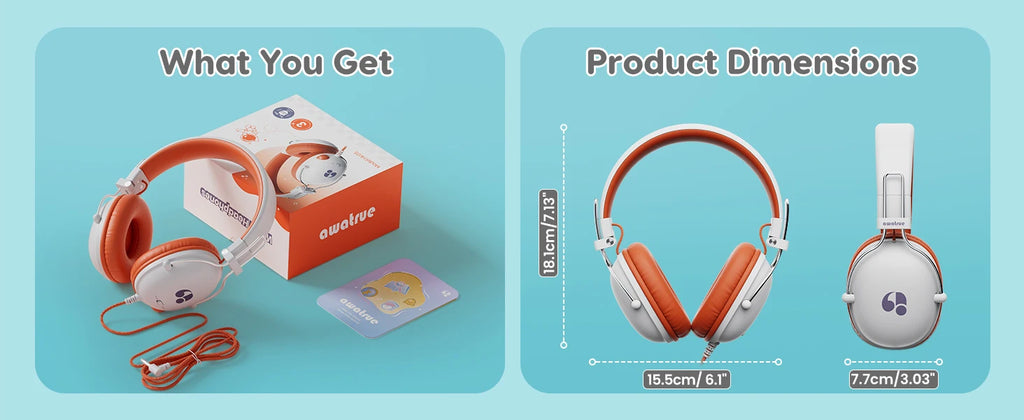 AWATRUE HK05 Kids Headphones