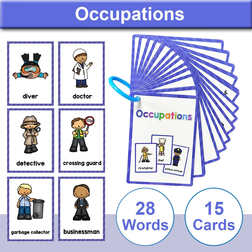 Montessori Kids English Words Cards
