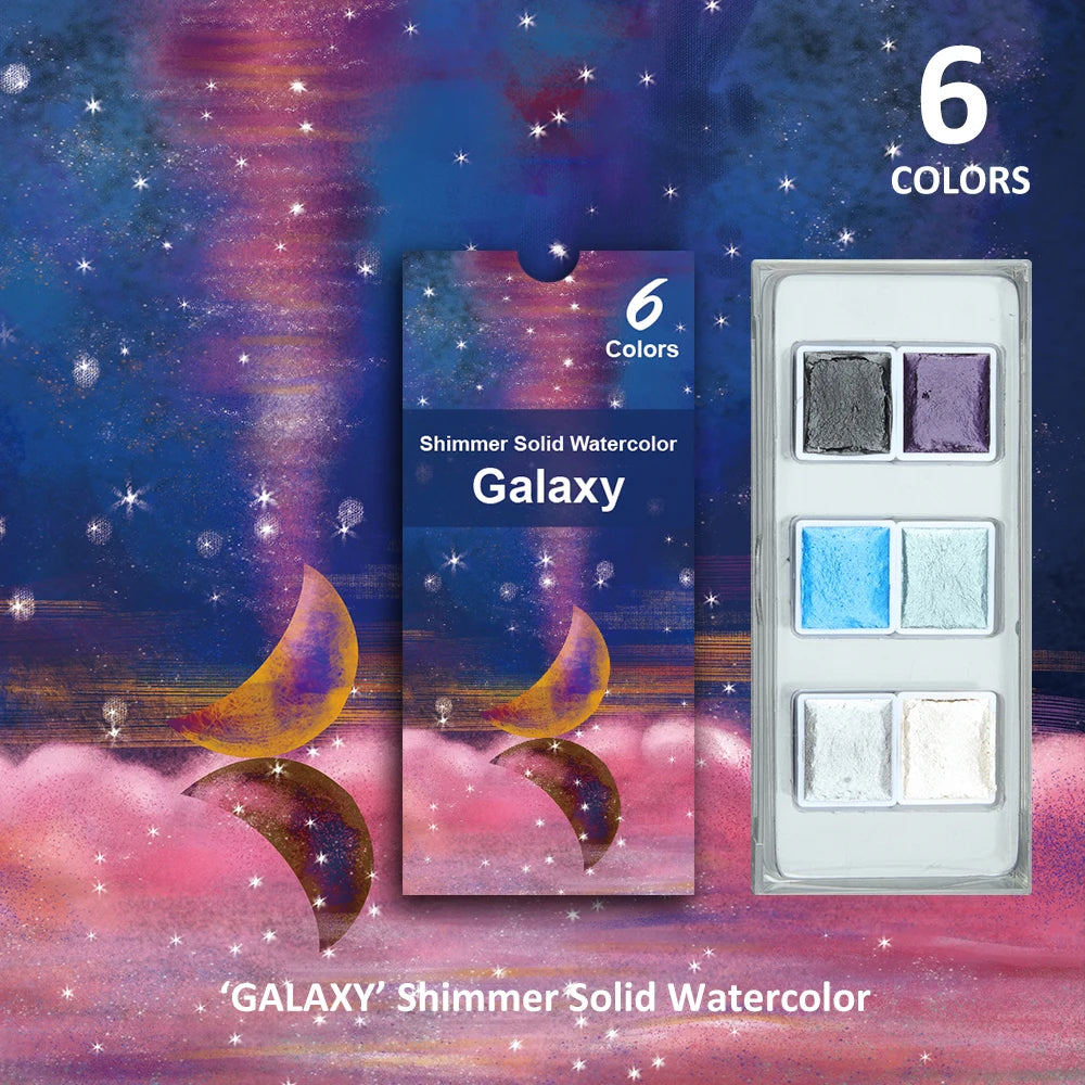 Seamiart 6/12 Watercolor Paint Set