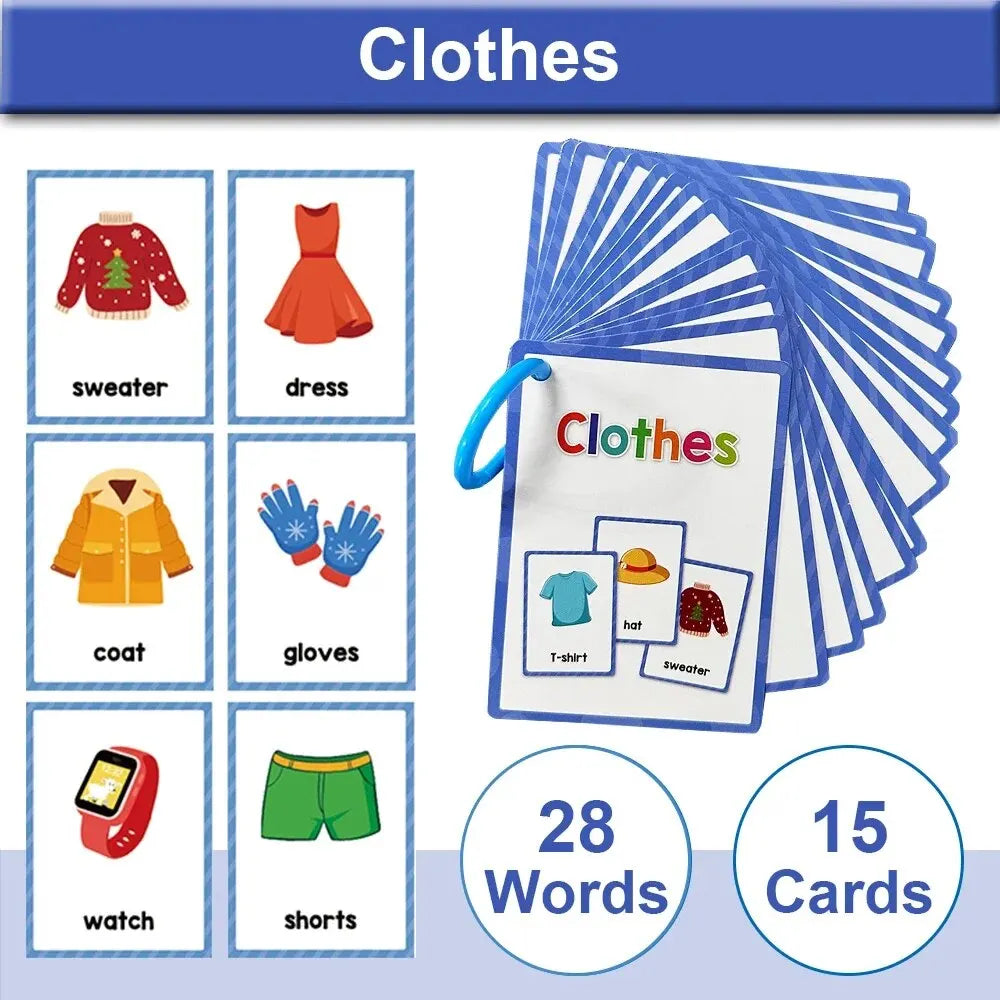 Montessori Kids English Words Cards