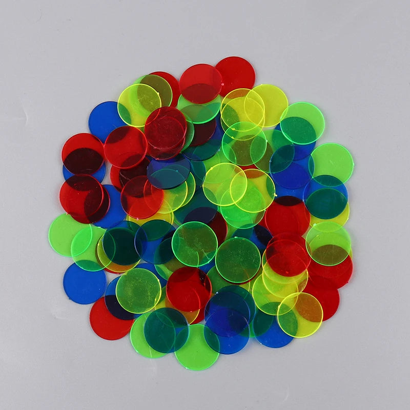 100Pcs Montessori Color Coins