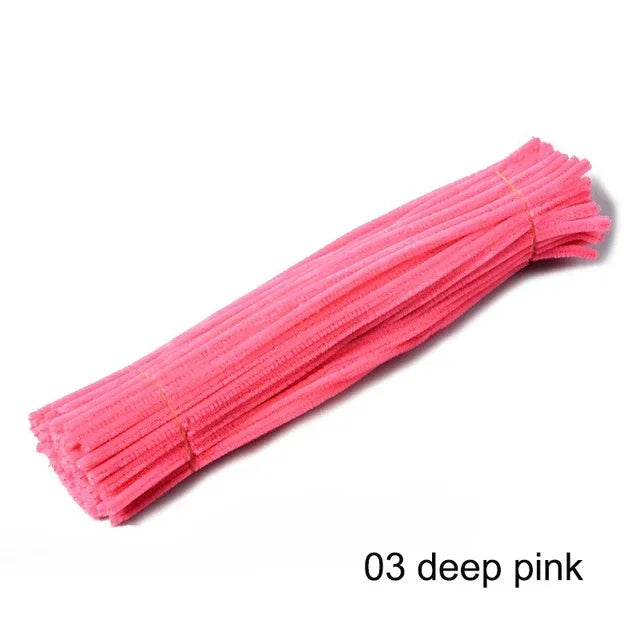 100Pcs Multicolor Pipe Cleaners