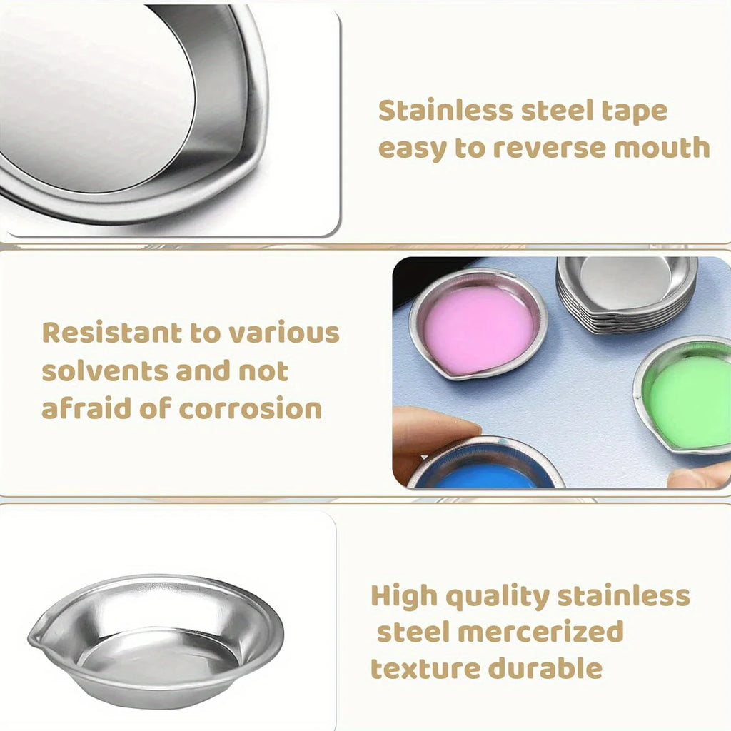 Durable Stainless Steel Paint Palette Set