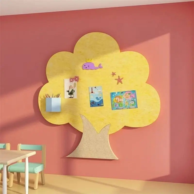 Tree Shaped Felt Board Photo Wall