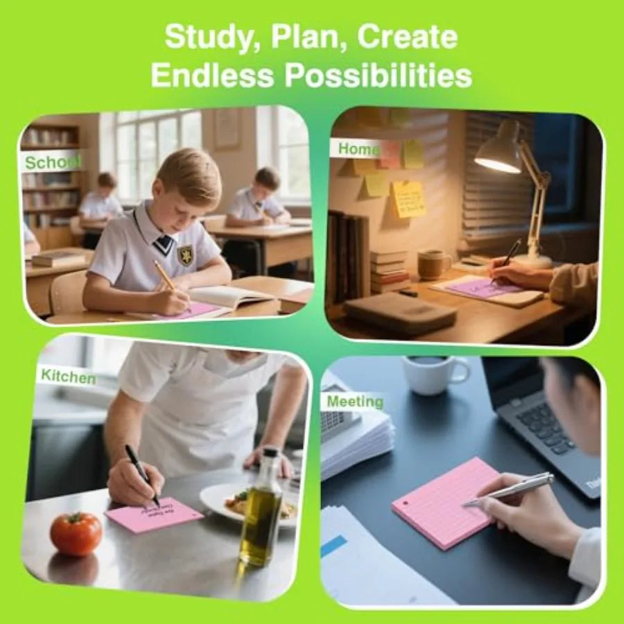 250 Sheets Colored Index Cards with Ring