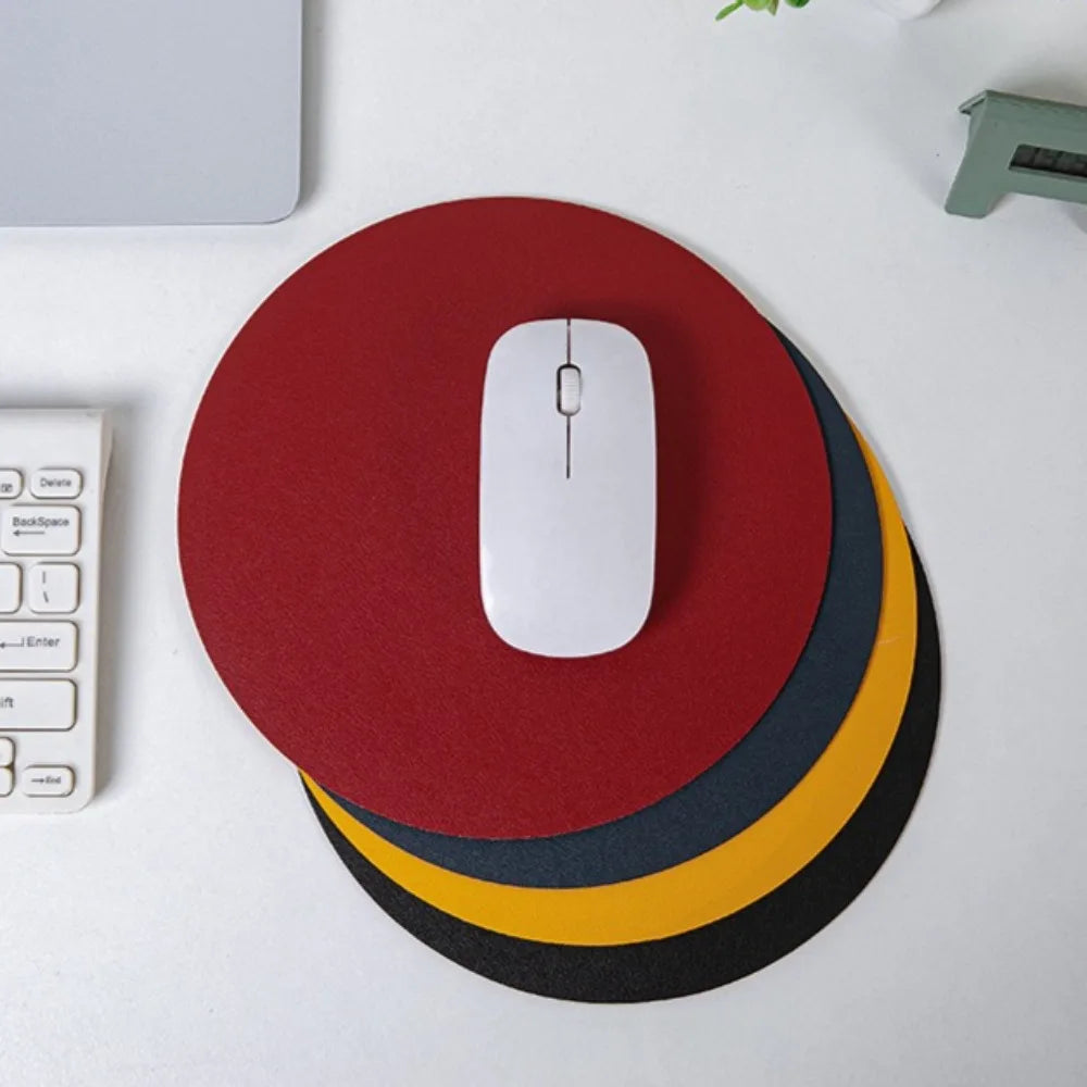 1pc Waterproof PU Leather Mouse Pad