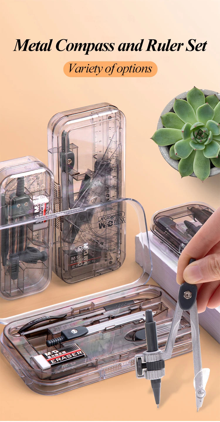 8 Pcs/Set Compass Ruler Set